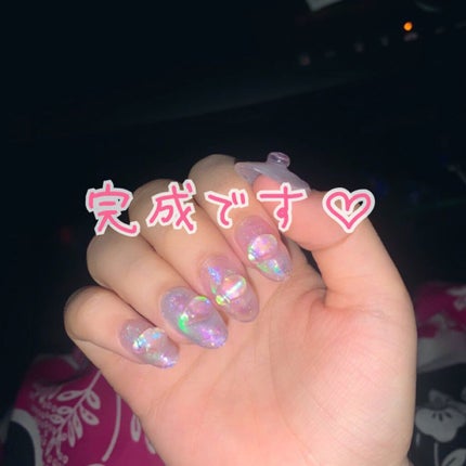 ジェルネイル(ライト対応)/セリア/ジェルネイルを使ったクチコミ(3枚目)
