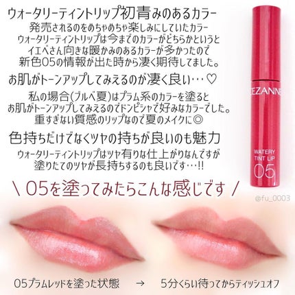 ウォータリーティントリップ/CEZANNE/リップティントを使ったクチコミ(3枚目)