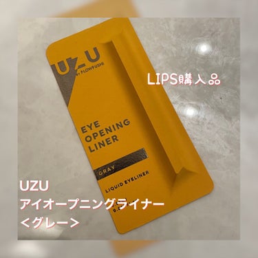 EYE OPENING LINER GRAY/UZU BY FLOWFUSHI/リキッドアイライナーを使ったクチコミ（1枚目）