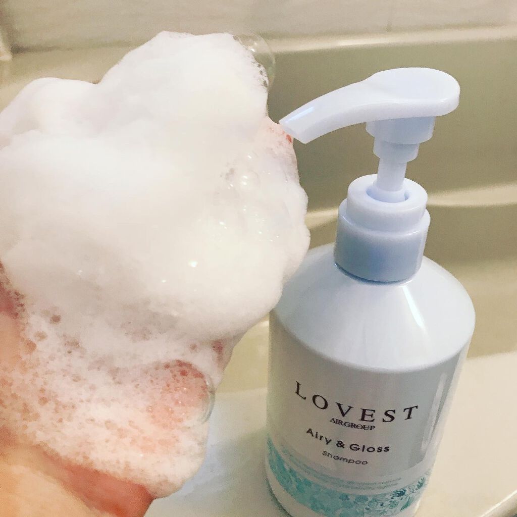 エアリーアンドグロス シャンプー/トリートメント /LOVEST by air Salon Quality Hair Care/市販シャンプーを使ったクチコミ(3枚目)