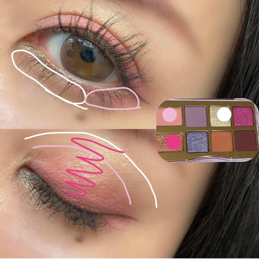 ザッツ マイ ジャム! ミニ アイシャドウ パレット /Too Faced/アイシャドウパレットを使ったクチコミ(3枚目)