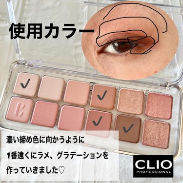 プロ アイ パレット エアー #02 ローズコネクト/CLIO/アイシャドウパレットを使ったクチコミ（1枚目）