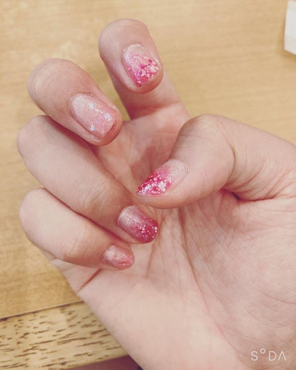 ITGグリッターネイル/DAISO/マニキュアを使ったクチコミ(2枚目)