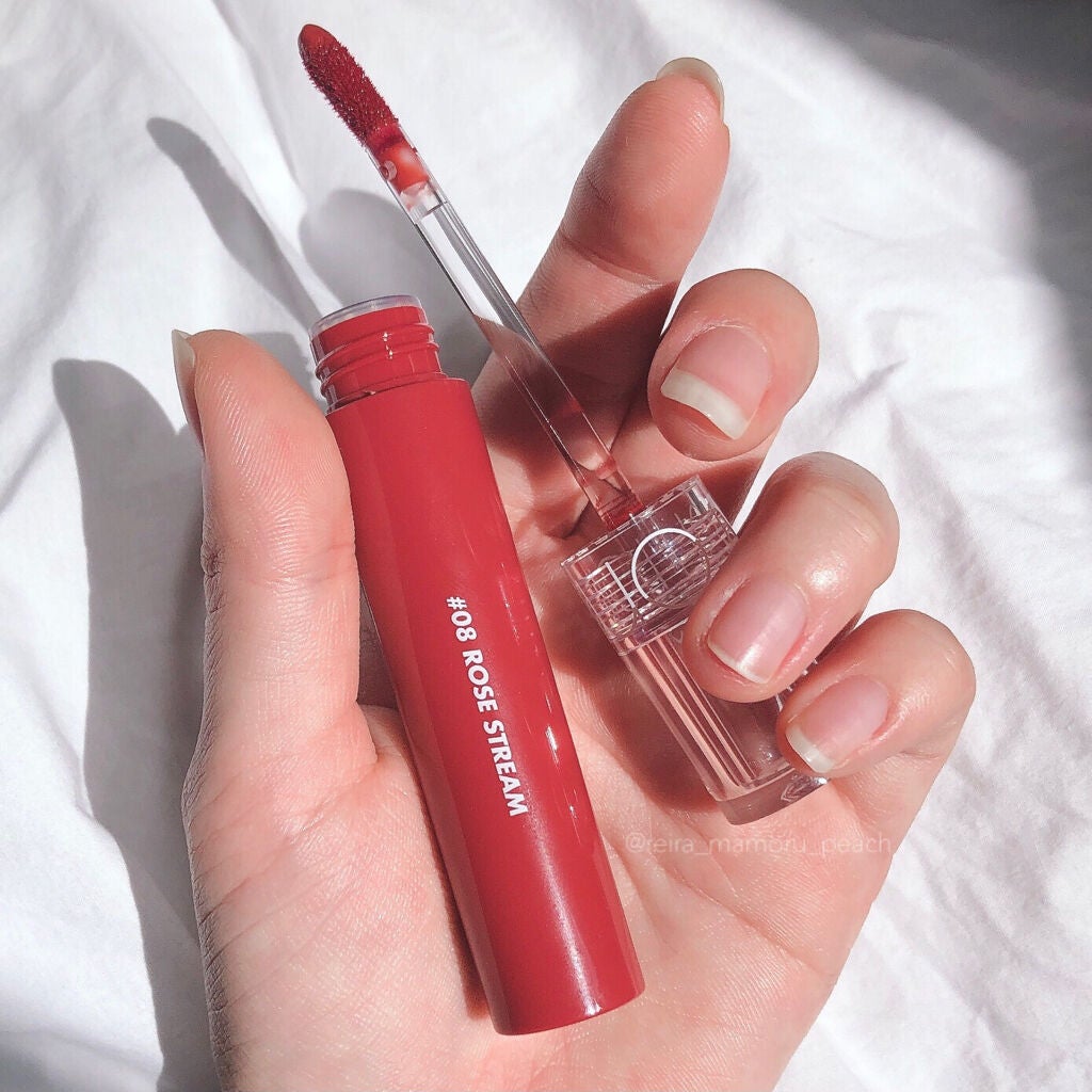 グラスティングウォーターティント/rom&nd/リップティントを使ったクチコミ(6枚目)