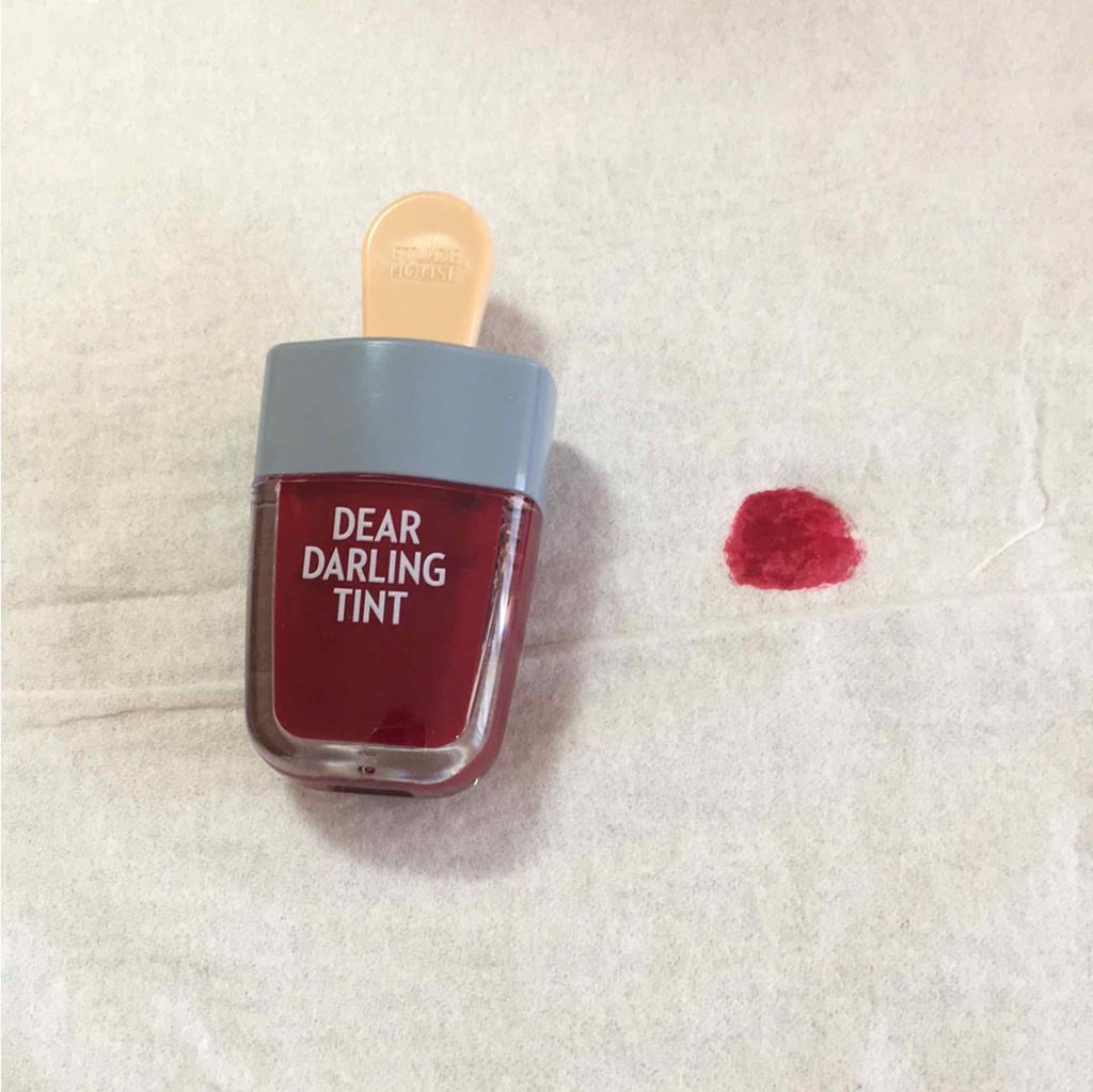 ディアダーリン ウォータージェルティント (アイスティント)/ETUDE/口紅を使ったクチコミ(2枚目)