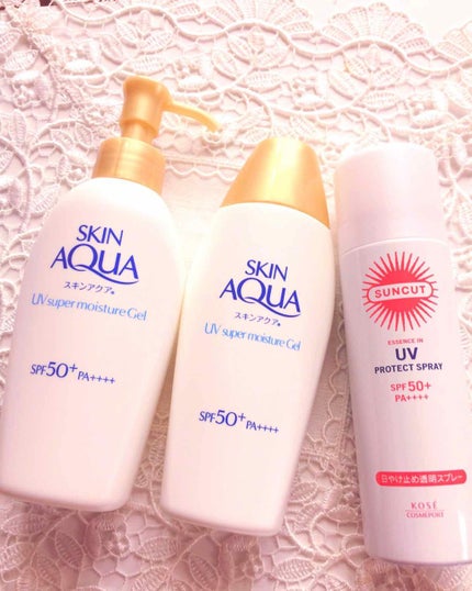 スキンアクア スーパーモイスチャージェル/スキンアクア/日焼け止めジェルを使ったクチコミ(1枚目)