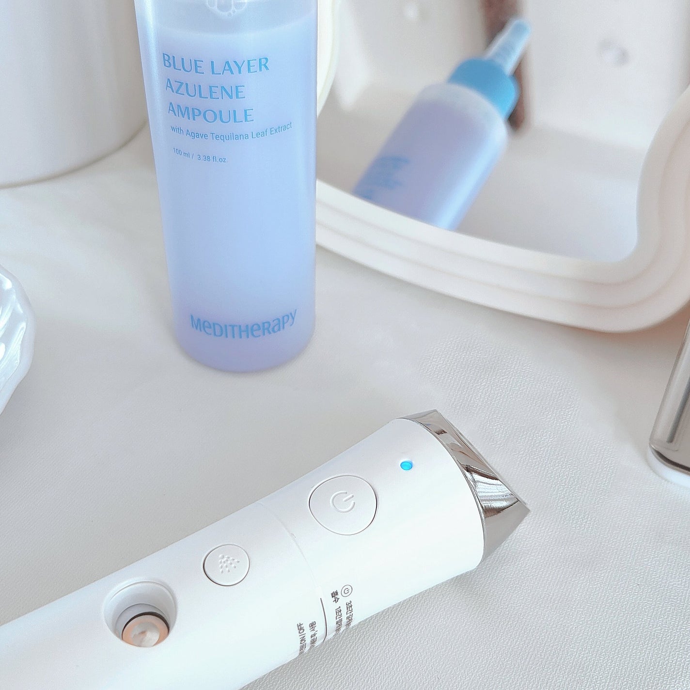 ブルーレイヤーミストアンプルジェット美顔器/MEDITHERAPY/美顔器・マッサージを使ったクチコミ(3枚目)