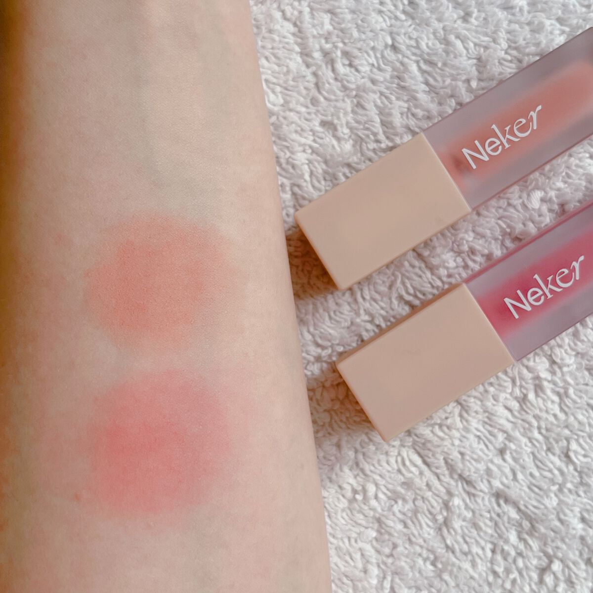 ベールレイヤーチーク/Neker /リキッドチークを使ったクチコミ(3枚目)