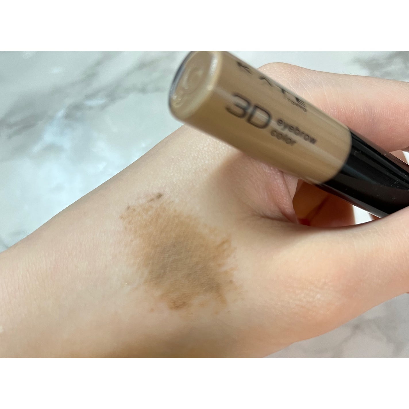 3DアイブロウカラーN/KATE/眉マスカラを使ったクチコミ(2枚目)