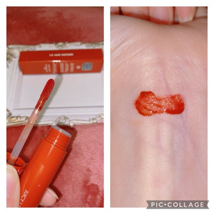 ジューシーラスティングティント/rom&nd/リップティントを使ったクチコミ(2枚目)