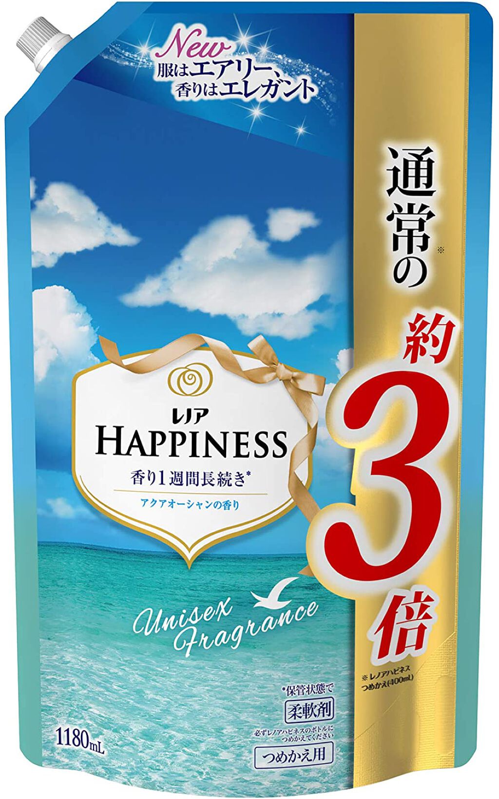 レノアハピネスユニセックス アクアオーシャンの香り つめかえ1180ml