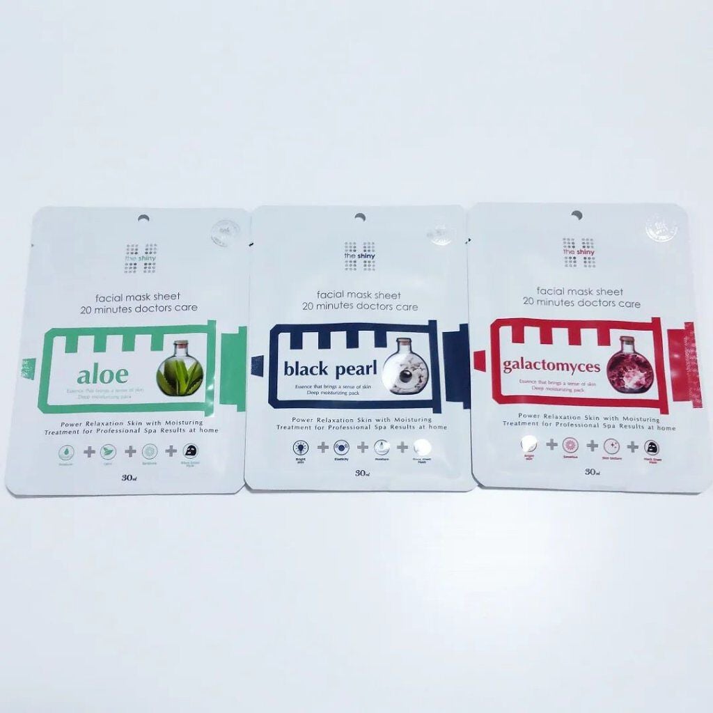 the shiny faciaI mask sheet 20 minutes doctors care /The Shiny/シートマスク・パックを使ったクチコミ(3枚目)