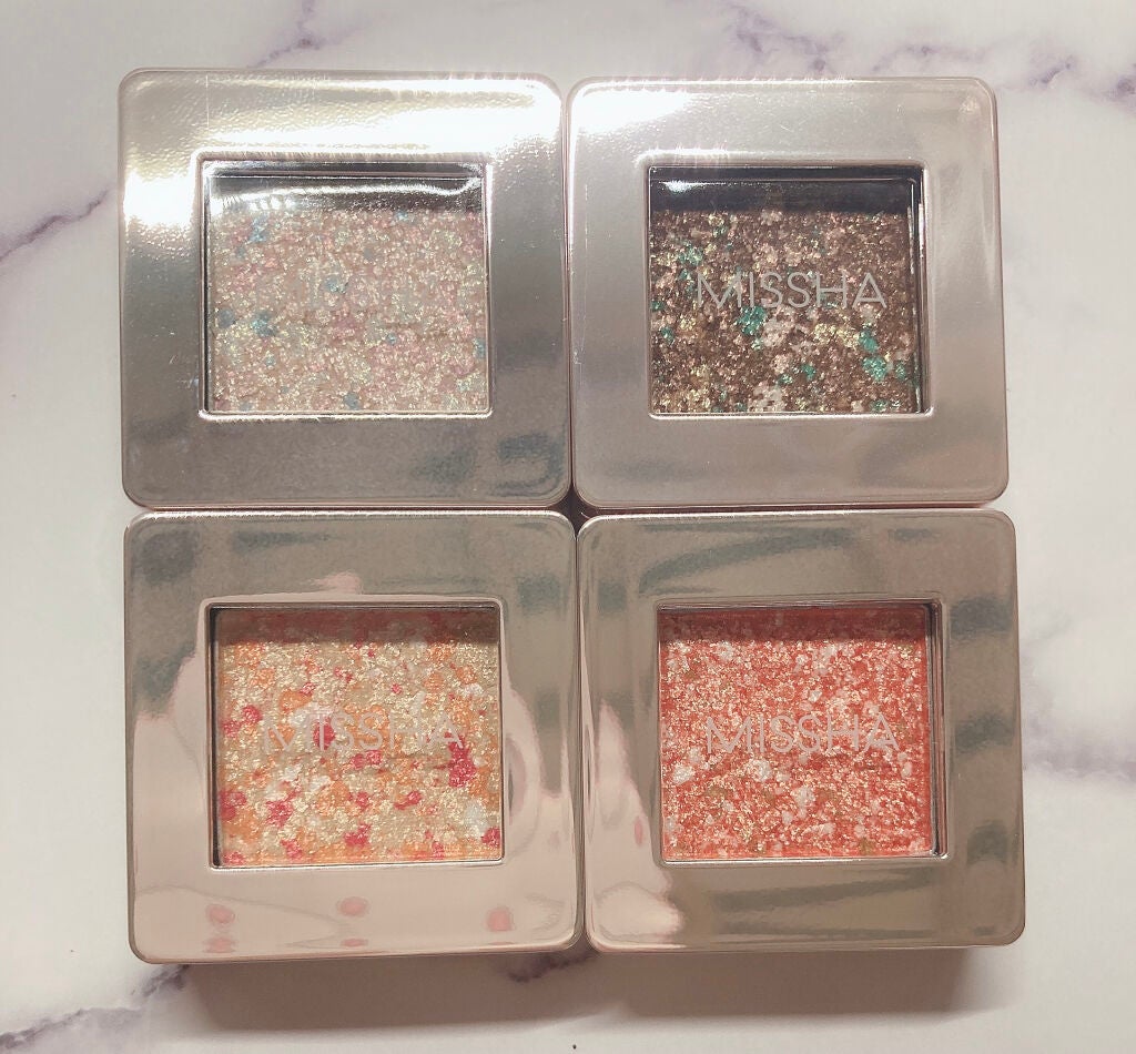 グリッタープリズム シャドウ/MISSHA/グリッターを使ったクチコミ(2枚目)