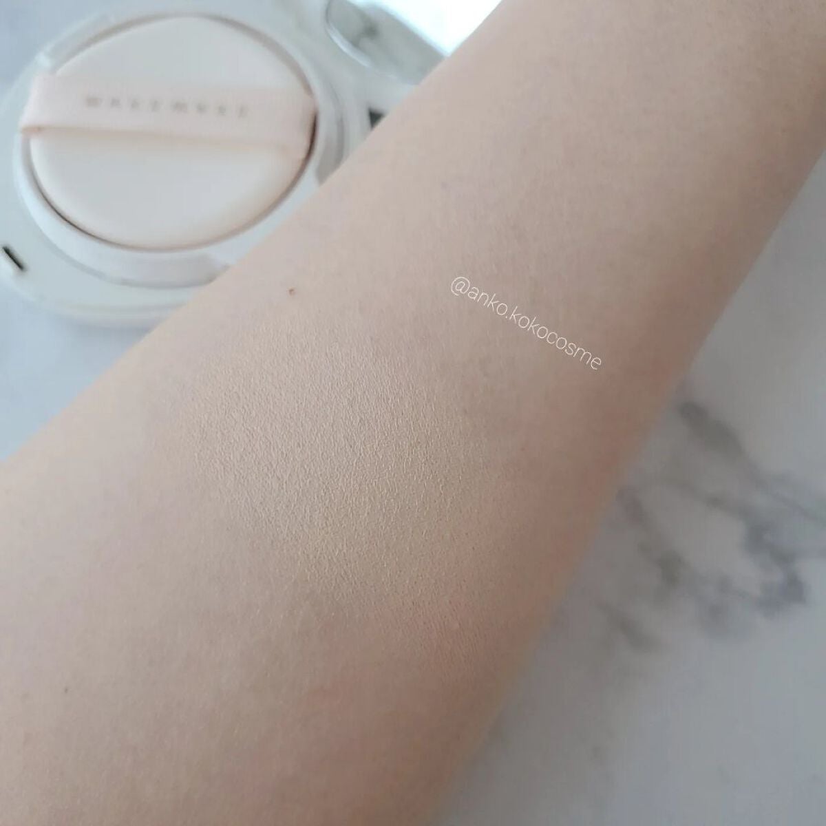 ビーガンクリーンピュアカバークッション/wakemake/クッションファンデーションを使ったクチコミ(5枚目)