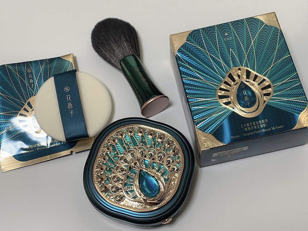 玉女桃花プレストパウダー(タイ族限定)/花西子/プレストパウダーを使ったクチコミ（1枚目）