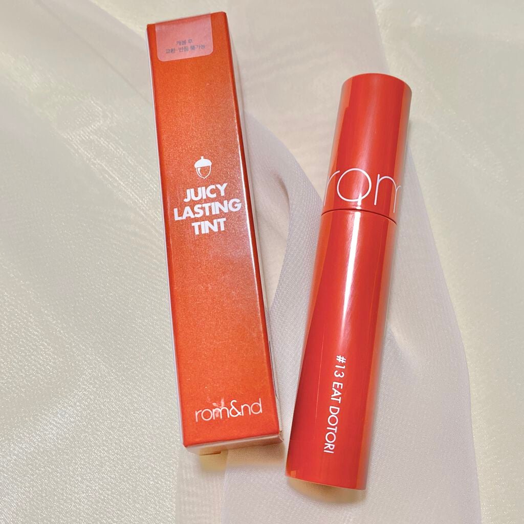 ジューシーラスティングティント/rom&nd/リップティントを使ったクチコミ(2枚目)