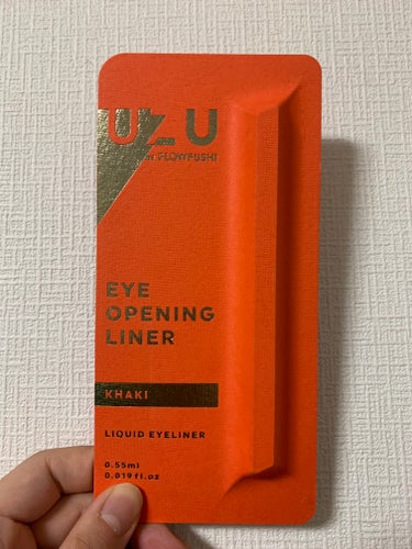 EYE OPENING LINER カーキ/UZU BY FLOWFUSHI/アイライナーを使ったクチコミ（1枚目）
