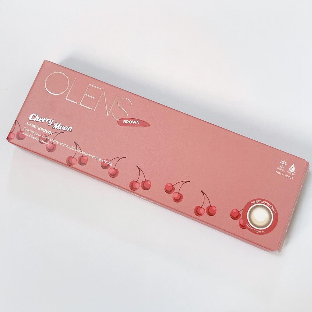 Cherry moon 1Month/OLENS/カラーコンタクトレンズを使ったクチコミ(4枚目)