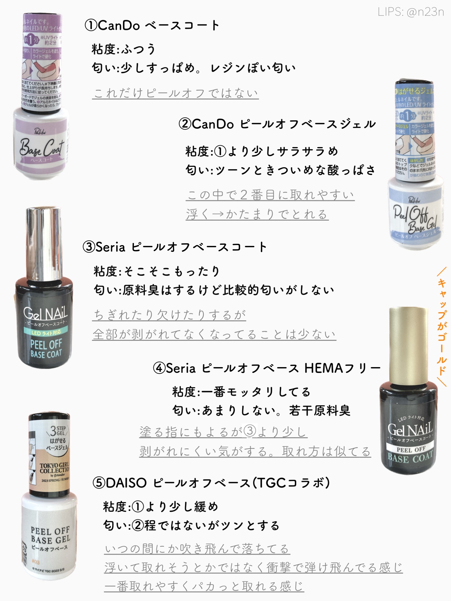 あなたはどっち派？セリア・キャンドゥ・DAISOのジェルネイルを