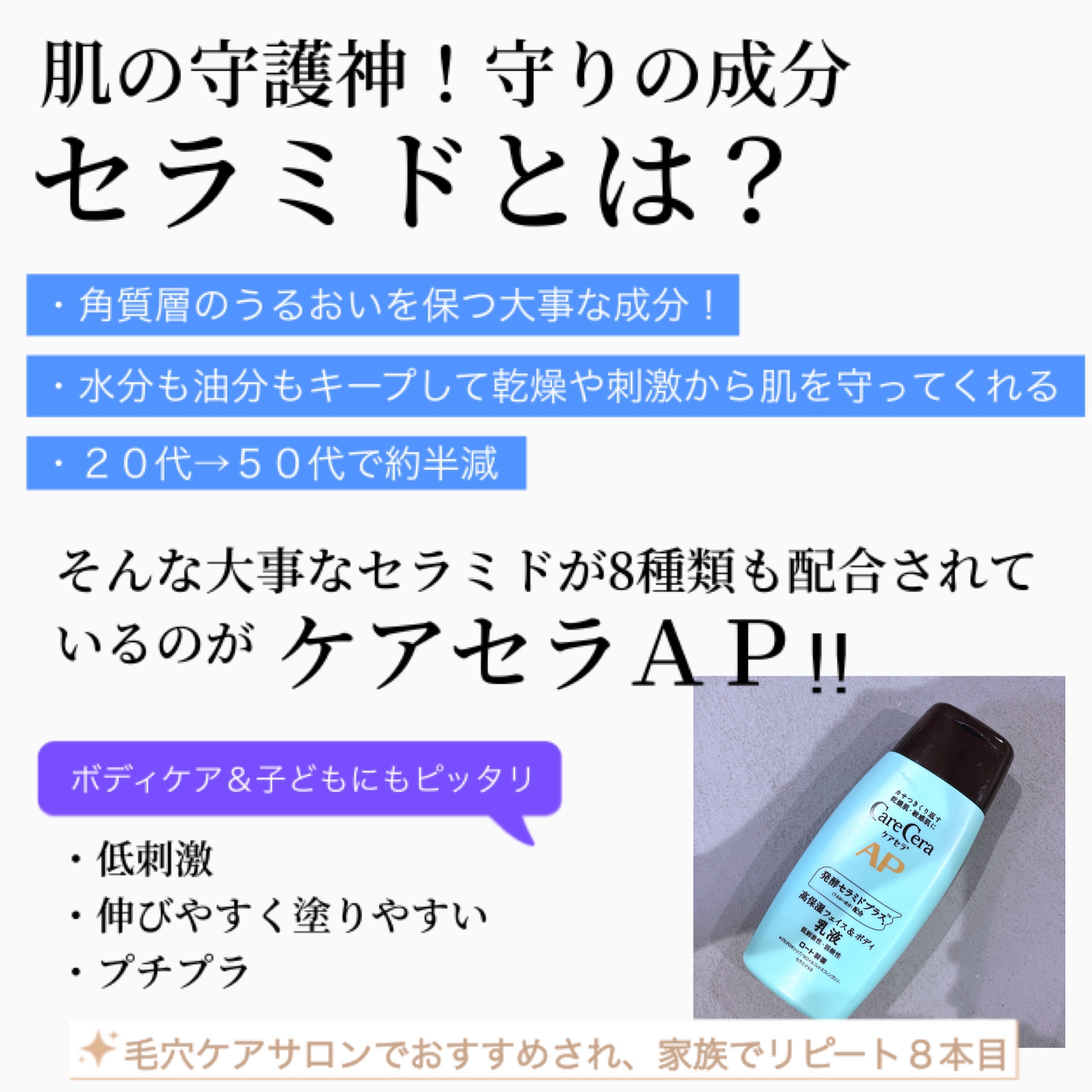 ケアセラ APフェイス＆ボディ乳液/ケアセラ/ボディミルクを使ったクチコミ（2枚目）