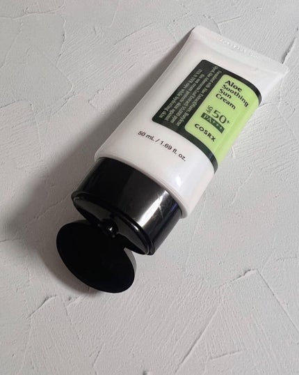 アロエスージングUVクリーム SPF50+ PA+++/COSRX/日焼け止めクリームを使ったクチコミ(2枚目)