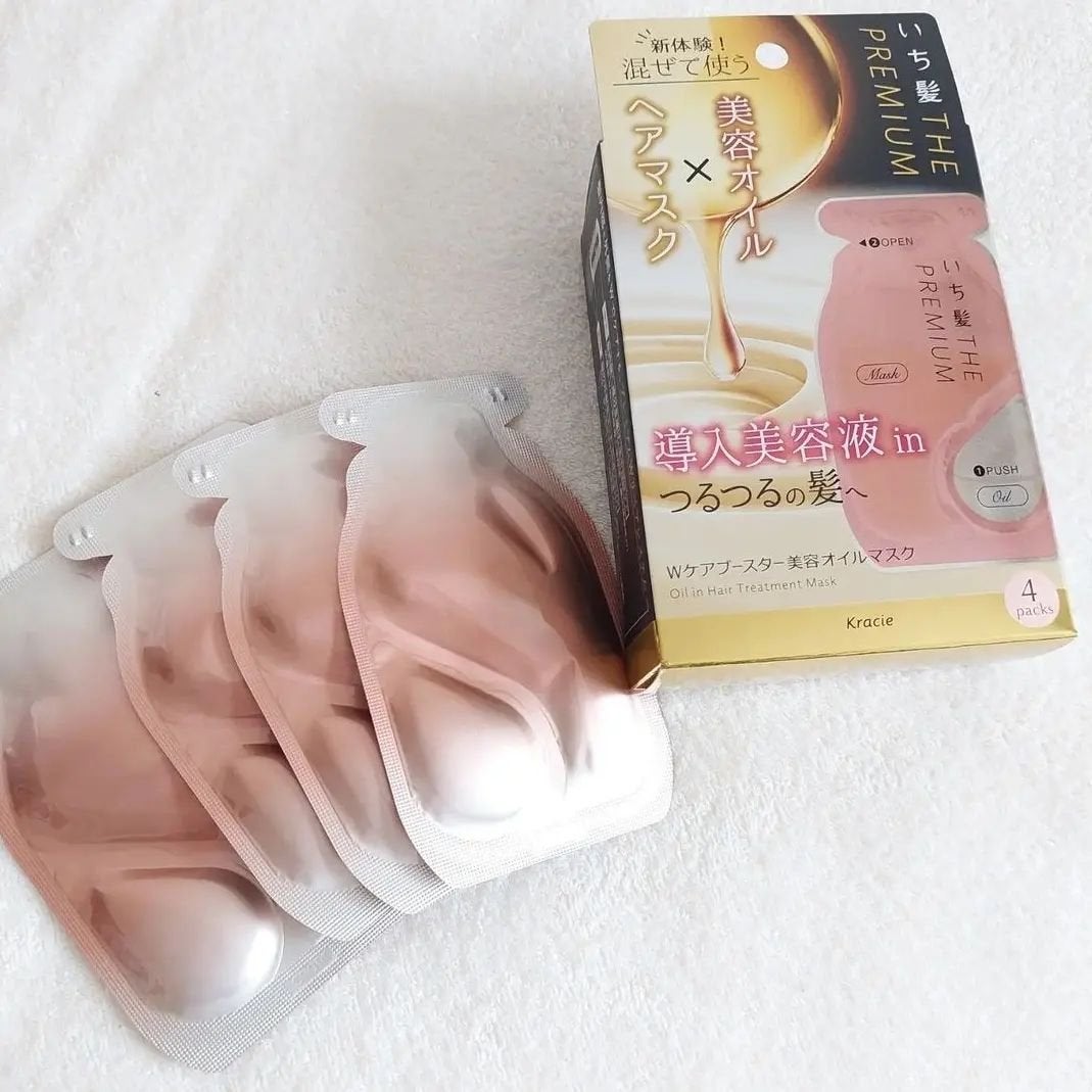いち髪 THE PREMIUM Wケアブースター美容オイルマスク/いち髪/ヘアマスク・ヘアパックを使ったクチコミ(1枚目)
