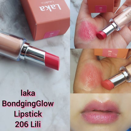 ボンディンググロウリップスティック/Laka/口紅を使ったクチコミ(4枚目)
