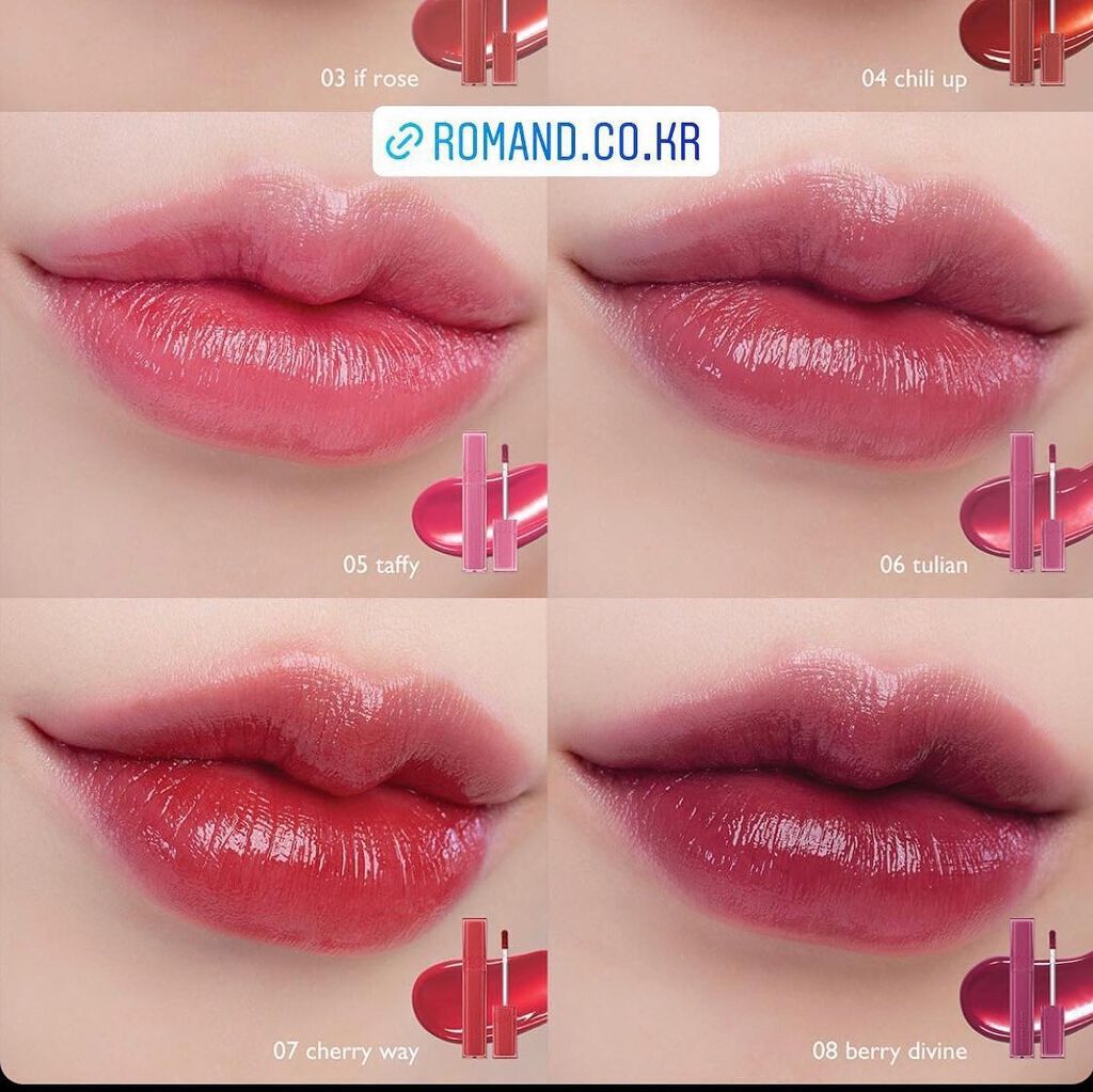 ジューシーラスティングティント/rom&nd/リップティントを使ったクチコミ(5枚目)