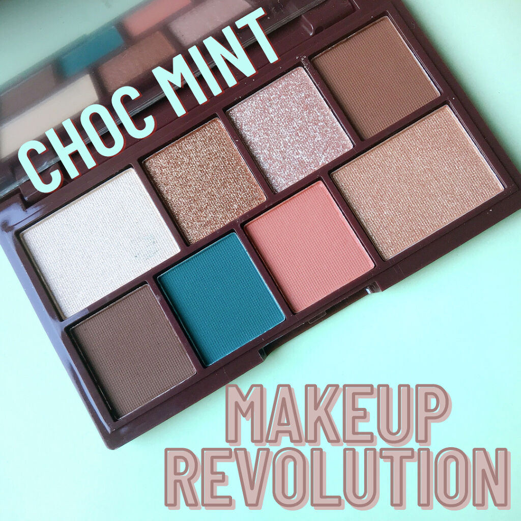 ミニチョコレートアイシャドウパレット チョコミント/MAKEUP REVOLUTION/アイシャドウパレットを使ったクチコミ（1枚目）