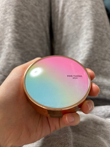 ピンクティーツリーカバークッション/APLIN/クッションファンデーションを使ったクチコミ(3枚目)