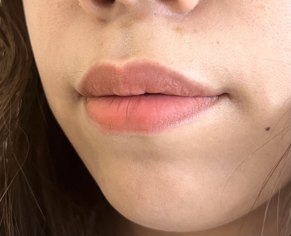 ウォーターベルベットティント 01 アマルフィ サンセット/BBIA/リップティントを使ったクチコミ（3枚目）