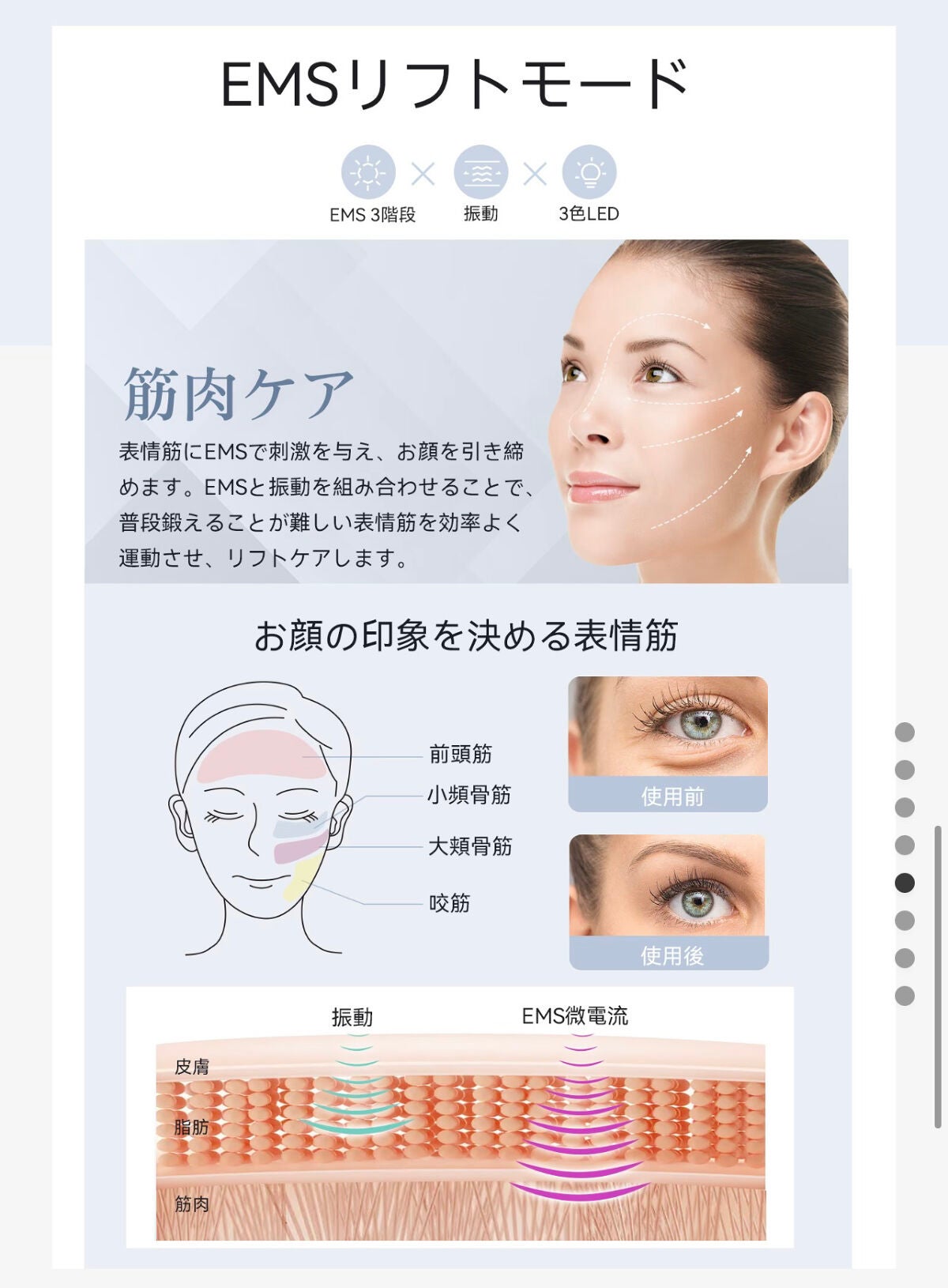 多機能温冷美顔器/ANLAN/美顔器・マッサージを使ったクチコミ(6枚目)