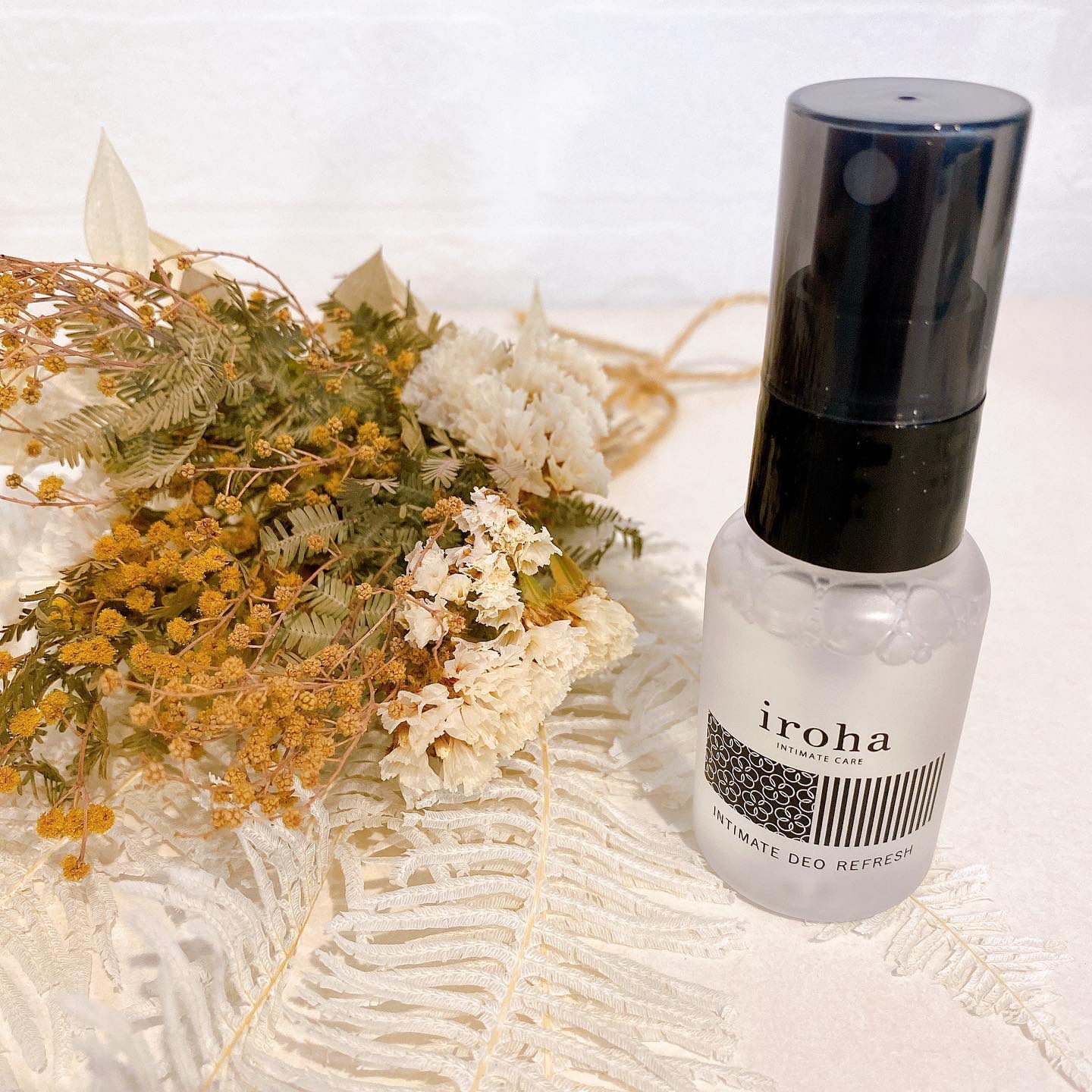 iroha INTIMATE CARE イロハ インティメート デオ リフレッシュのクチコミ「特にこの暑い夏に大活躍のアイテム♡

デリケートゾーン用の
拭き取りミスト🫧

使い方は簡単♪.....」（2枚目）