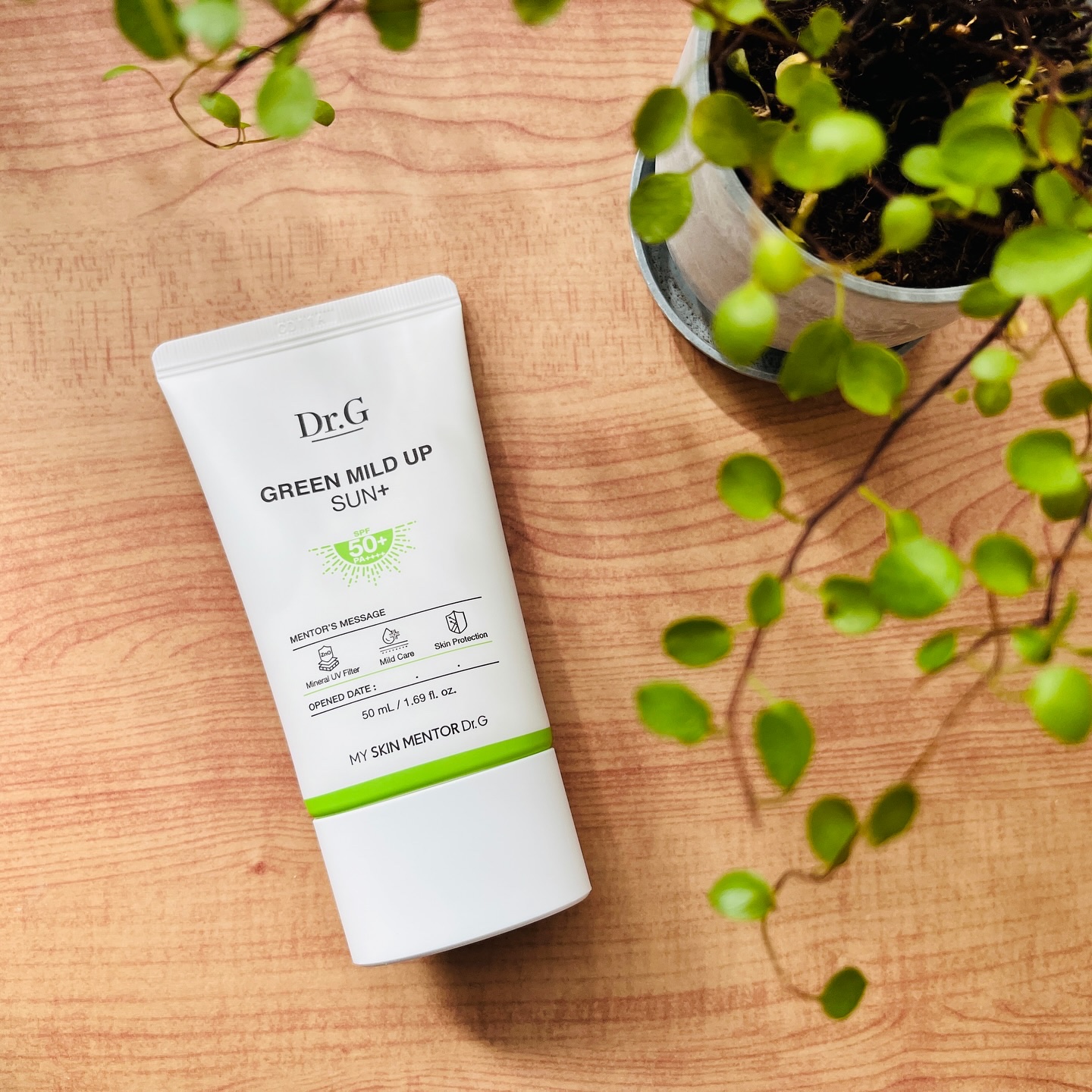 グリーンマイルドアップサンプラス/Dr.G/日焼け止めクリームを使ったクチコミ（1枚目）