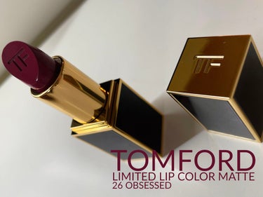 TOM FORD BEAUTY リップ カラー マットのクチコミ「TOM FORD BEAUTY
リップ カラー マット
26オブセスト　限定色

ひっそりと発.....」（1枚目）