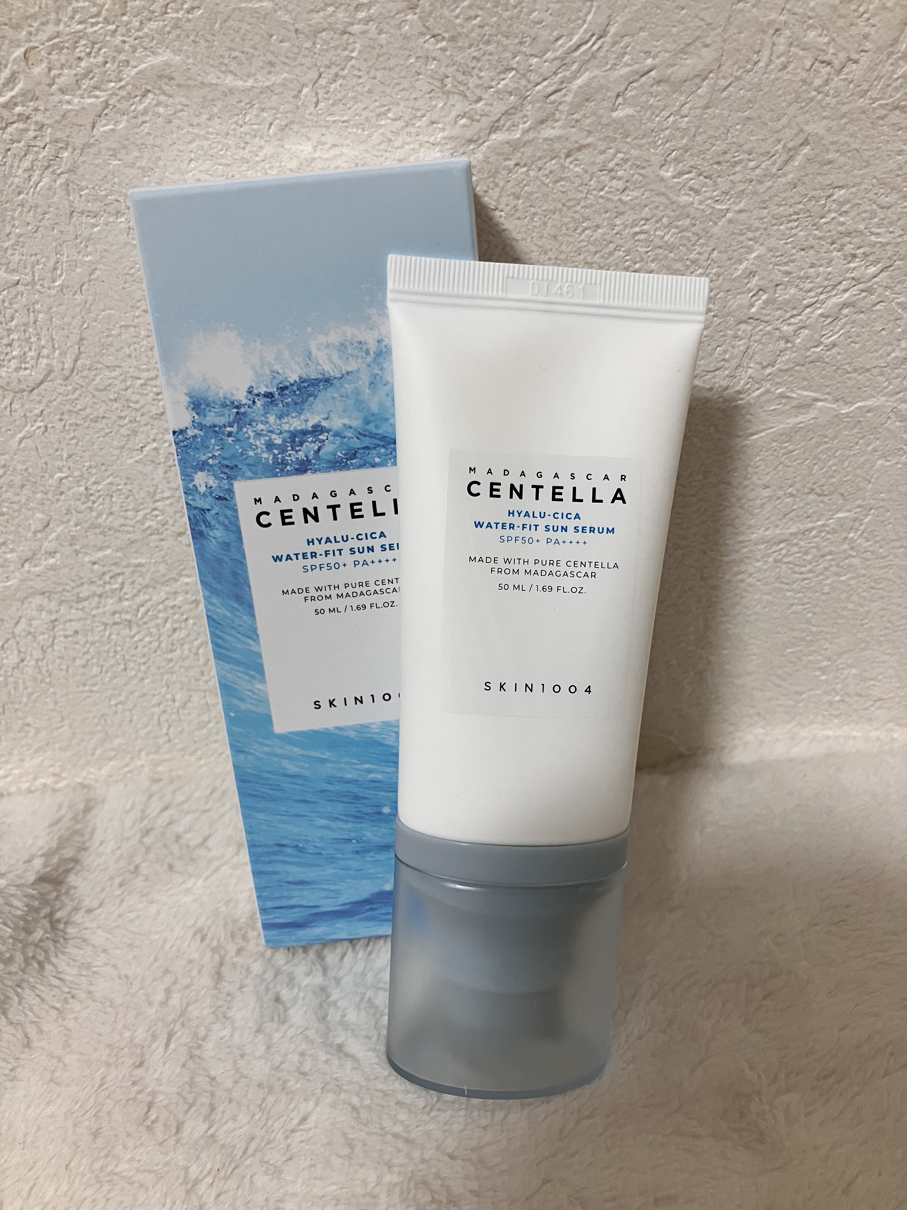 ヒアルーシカ ウォーターフィット サンセラム/SKIN1004/日焼け止めローションを使ったクチコミ（2枚目）