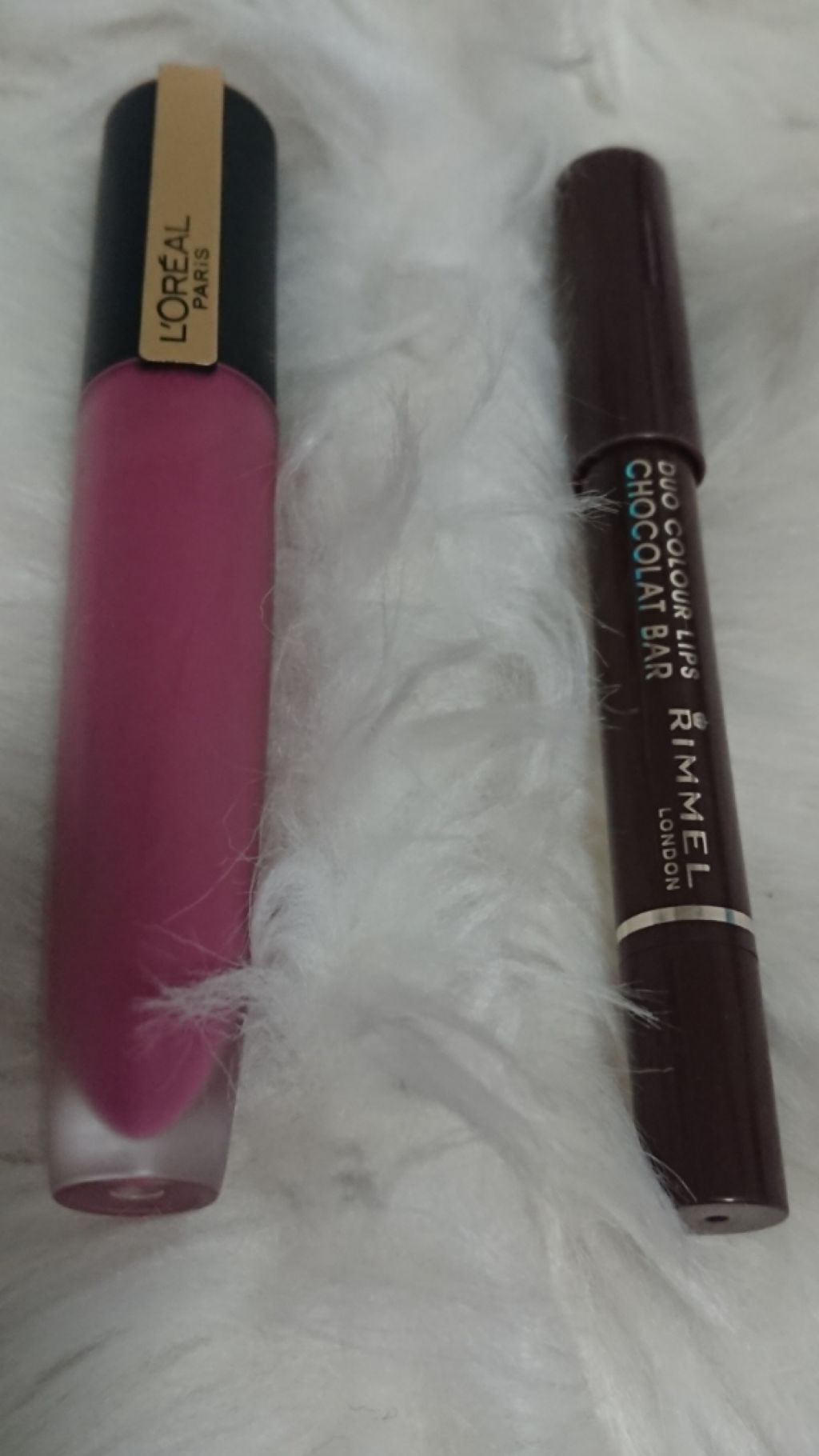 デュオカラーリップス ショコラバー/リンメル ロンドン/口紅を使ったクチコミ（1枚目）