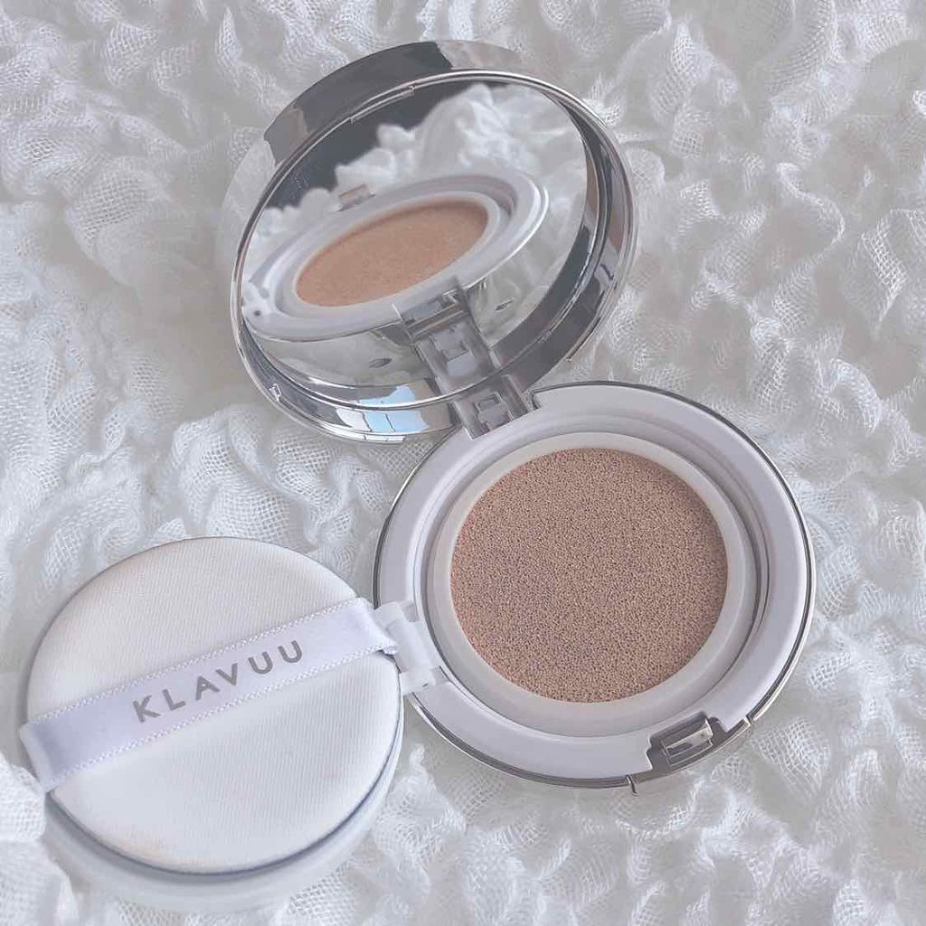 ブルーパールマリンコラーゲンアクアクッション/KLAVUU/クッションファンデーションを使ったクチコミ（2枚目）
