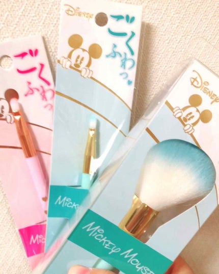 ごくふわっ ミッキーブラシ/DAISO/メイクブラシを使ったクチコミ(1枚目)