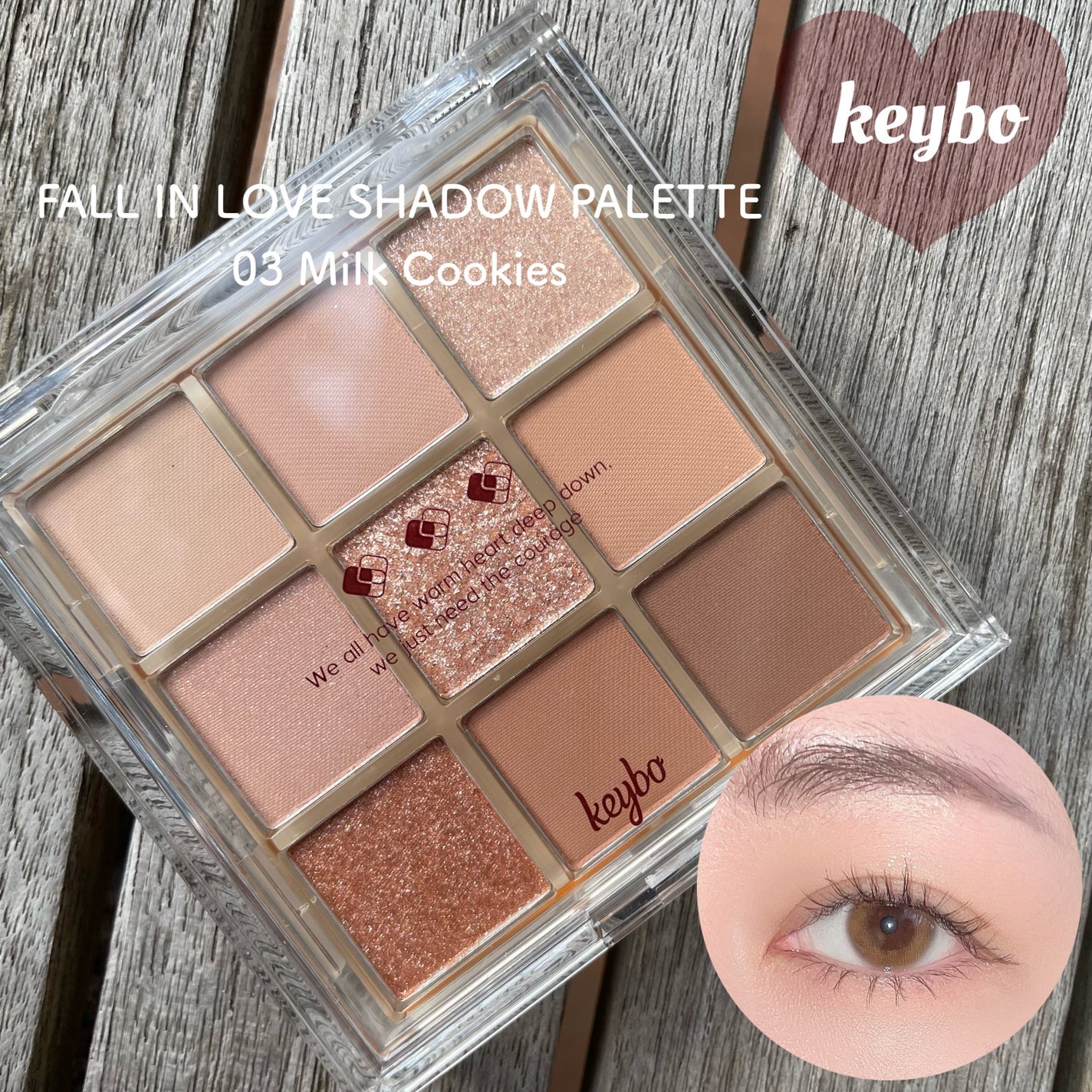 KEYBO FALL IN LOVE SHADOW PALETTE/keybo/アイシャドウパレットを使ったクチコミ(1枚目)