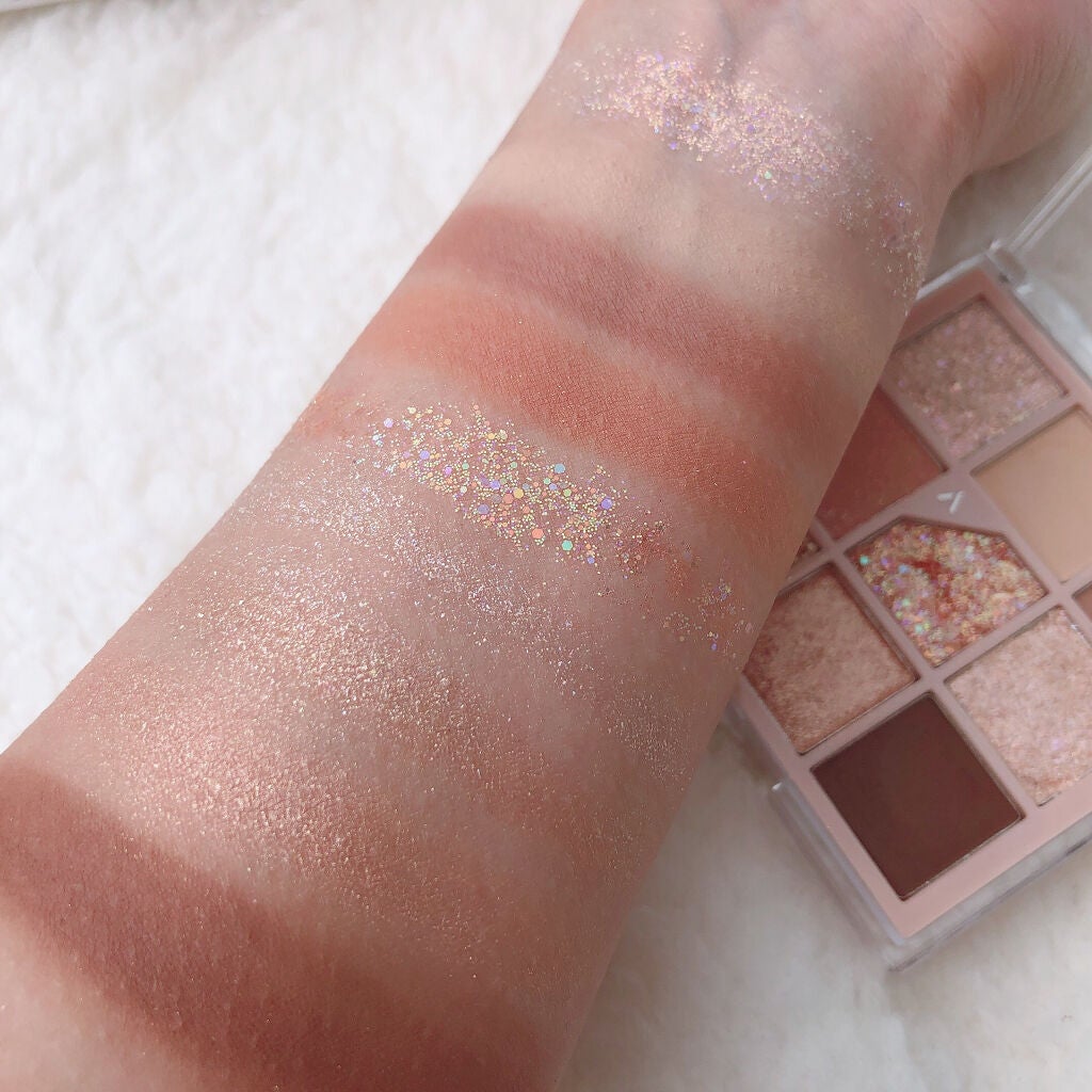 グリッターペディアアイパレット/unleashia/アイシャドウパレットを使ったクチコミ(7枚目)