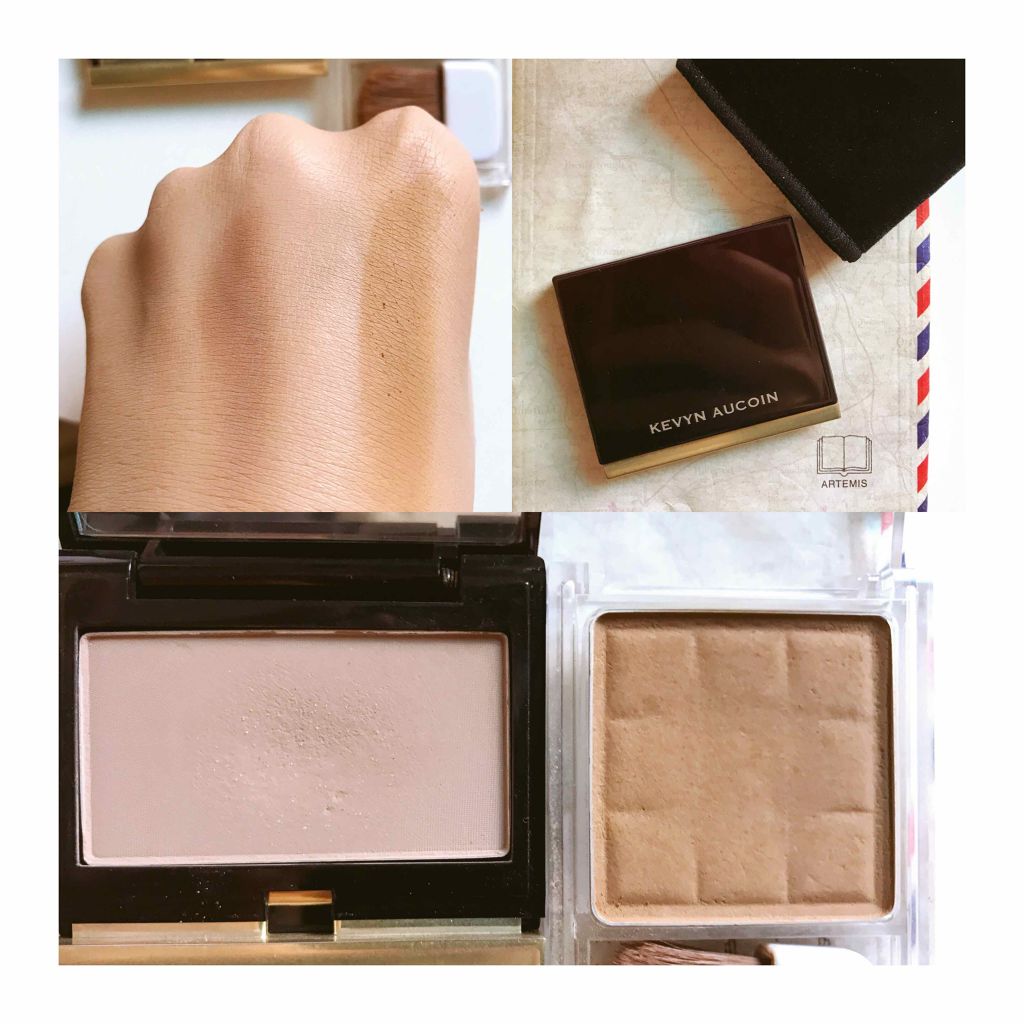 Kevyn Aucoin THE SCULPTURE POWDERのクチコミ「海外ブランド
KEVYN AUCOINのシェーディングです💘

今カラーの展開は二種、
404.....」（2枚目）
