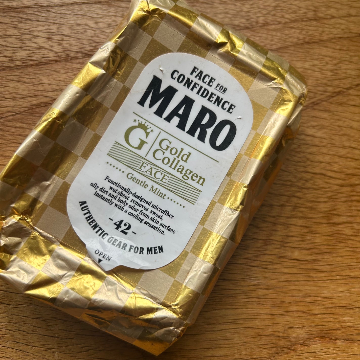 プレミアムフェイスシート ゴールド/MARO/クレンジングシートを使ったクチコミ(1枚目)