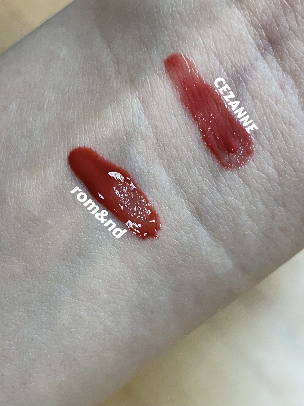 ジューシーラスティングティント/rom&nd/リップティントを使ったクチコミ（3枚目）