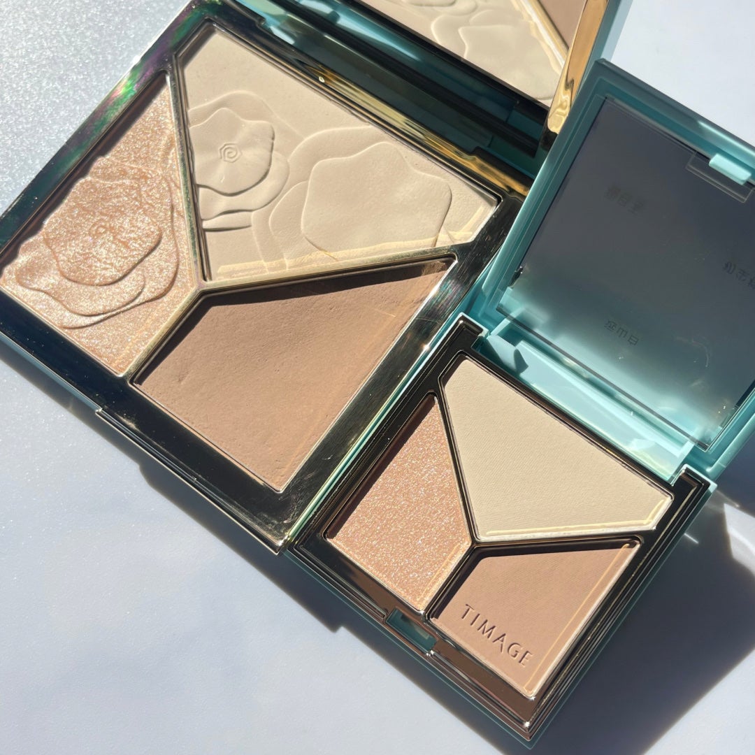 ハイライトシェーディングパレット/TIMAGE/パウダーハイライトを使ったクチコミ(9枚目)