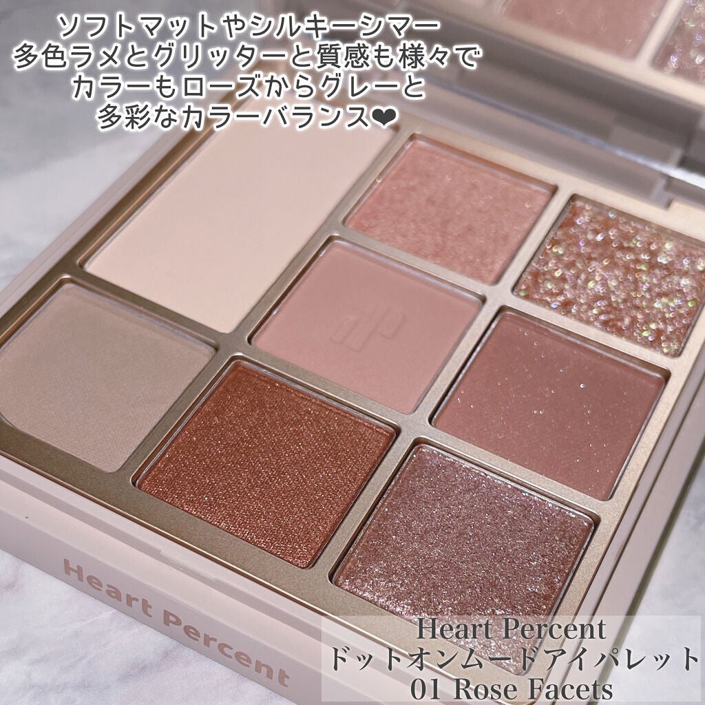 ドットオンムードアイパレット/Heart Percent/アイシャドウパレットを使ったクチコミ(2枚目)