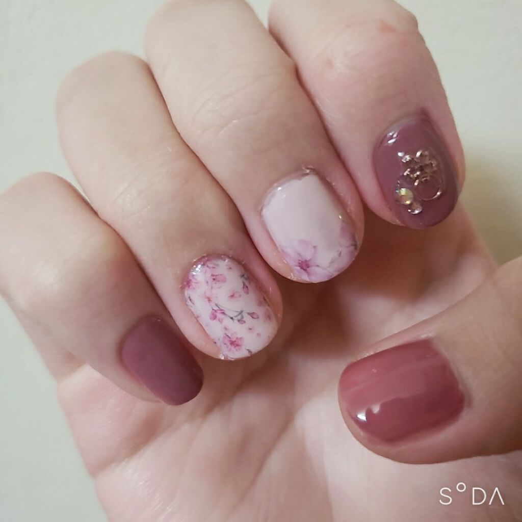 しずくネイルシール/キャンドゥ/ネイルシールを使ったクチコミ（1枚目）