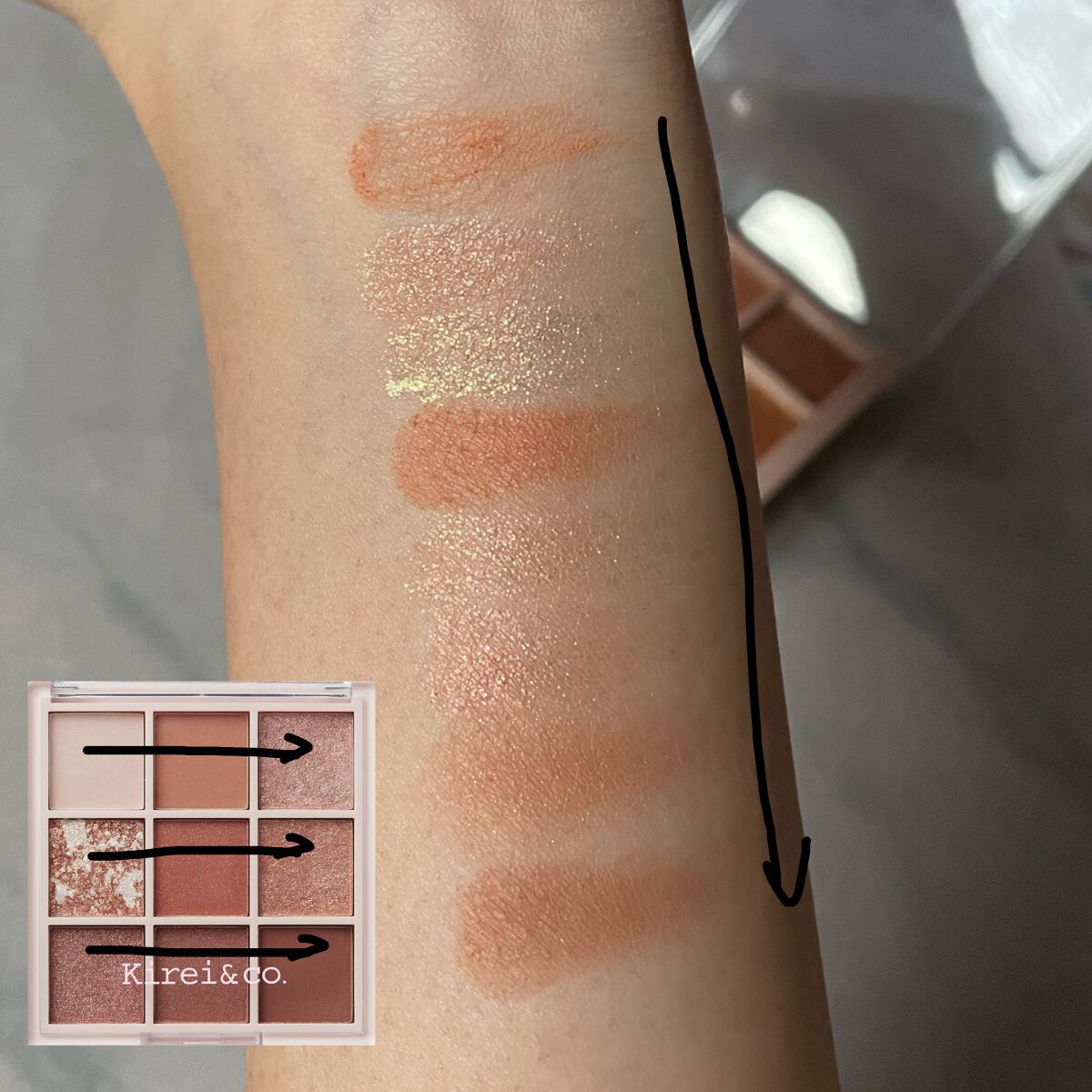 アイシャドウパレット/Kirei&co./アイシャドウパレットを使ったクチコミ(2枚目)