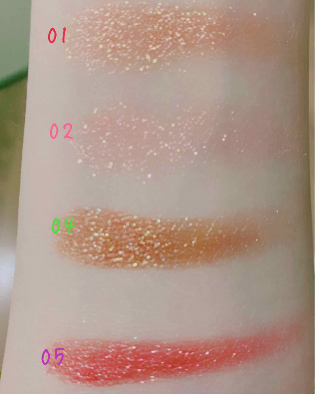 グリッタープリズム シャドウ/MISSHA/グリッターを使ったクチコミ（2枚目）