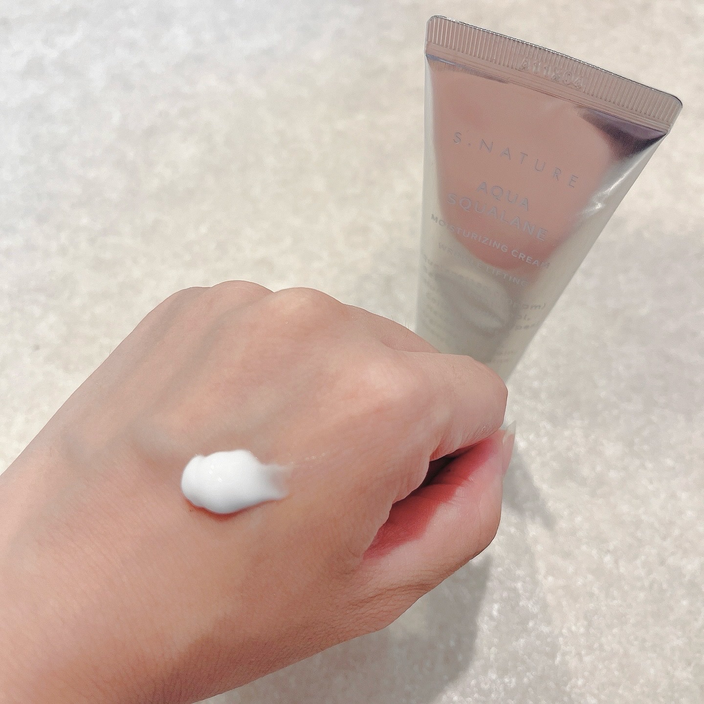 アクアスクワランモイスチャークリーム/S.NATURE/フェイスクリームを使ったクチコミ（2枚目）